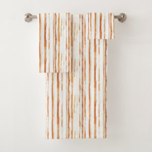 Conjunto De Toalhas Vintage Watercolor Striped - Terrenos(4)