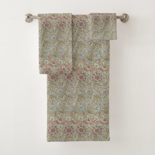 Conjunto De Toalhas Vintage William Morris Corncockle Flowers
