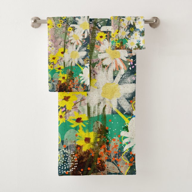 Conjunto De Toalhas Visitas - Arte Floral Inspirada pela Natureza - (Insitu)