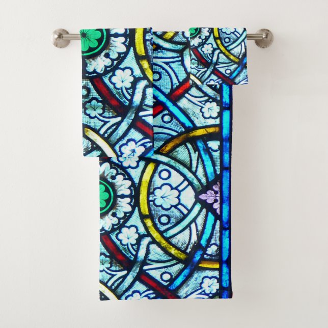 Conjunto De Toalhas Vitral elegante bonito de Notre Dame (Insitu)