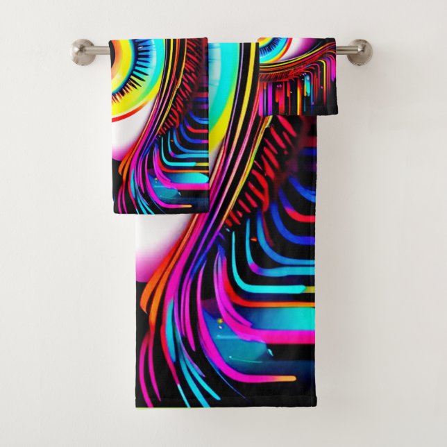 Conjunto De Toalhas Vivo Neon Eye com Cores de Fusão (Insitu)