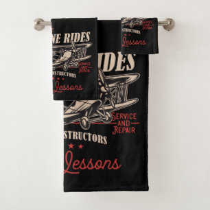 Conjunto De Toalhas Voos Personalizados De Avião Trazem Lições De Voo