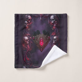 Conjunto De Toalhas Votos Além do Véu – Arte de Casamento Gótico 