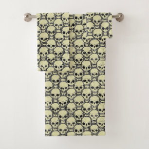 Conjunto De Toalhas Wall o' Skulls