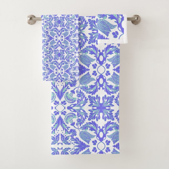 Conjunto De Toalhas Wedgewood Floral  (Insitu)