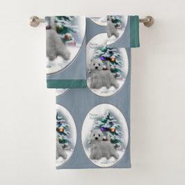 Conjunto De Toalhas West Highland White Terrier Natal