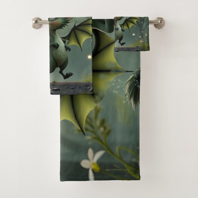 Conjunto De Toalhas Where moonbeams dance, little mischief awakens.  (Insitu)