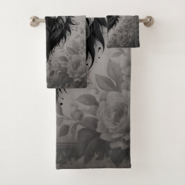 Conjunto De Toalhas Wild Grace: retrato impressionante de um leão