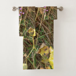 Conjunto De Toalhas Wild Porcelain Berry Vine In Nature Towel