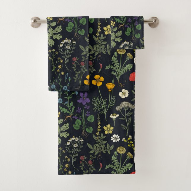 Conjunto De Toalhas Wildflowers collage (Insitu)