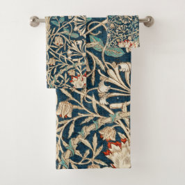Conjunto De Toalhas William Morris Antigo Floral de Madressilva