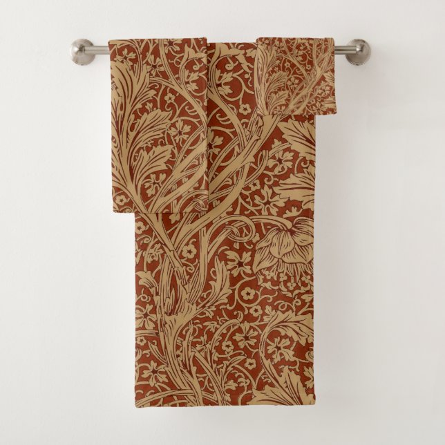 Conjunto De Toalhas William Morris Arcadia Floral Garden Flower (Insitu)