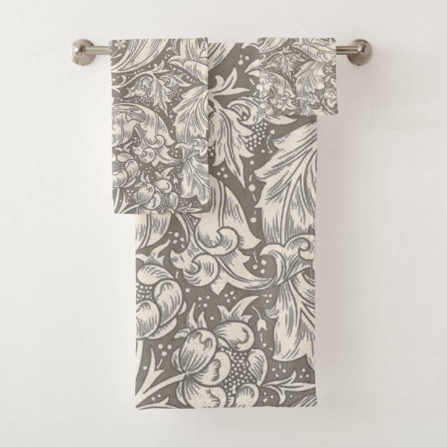 Conjunto De Toalhas William Morris Botão Solteiro Flor Bot (Insitu)