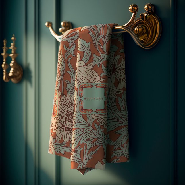 Conjunto De Toalhas William Morris Chrysanthemum Pattern Bath Towel Se (Criador carregado)