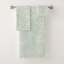 Conjunto De Toalhas William Morris Chrysanthemum Pattern Bath Towel Se