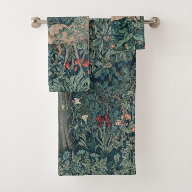 Conjunto De Toalhas William Morris Greenery (Insitu)