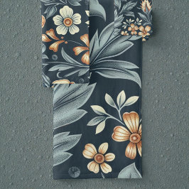 Conjunto De Toalhas William Morris Inspired Botanical Style Pattern