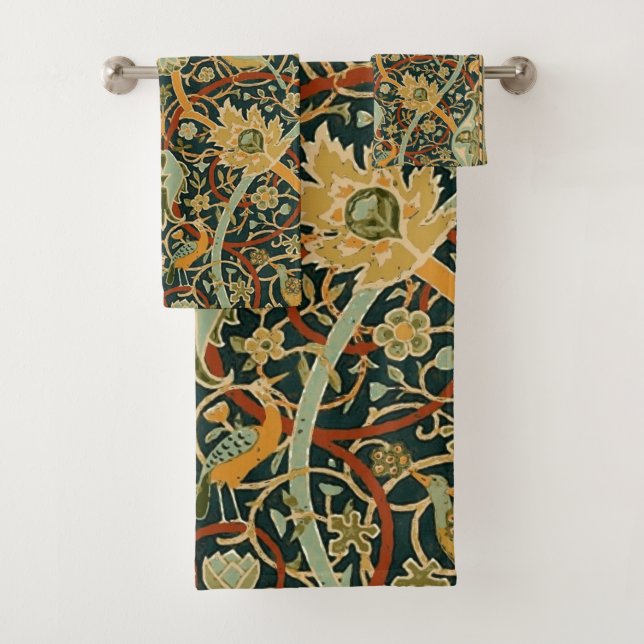 Conjunto De Toalhas William Morris Oriental Carpet Art (Insitu)