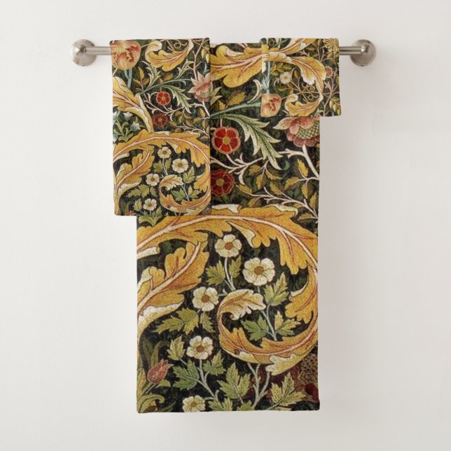 Conjunto De Toalhas William Morris Owl an Acanthus (Insitu)