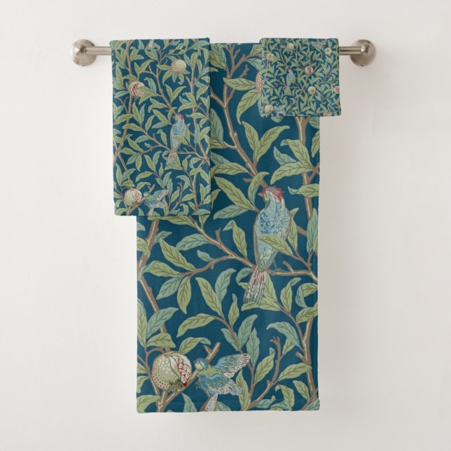 Conjunto De Toalhas William Morris "Pássaro e Romã" (Insitu)