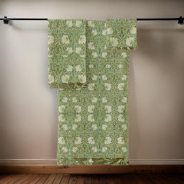 Conjunto De Toalhas William * Morris Pimpernel Green Floral