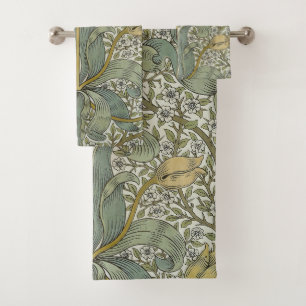 Conjunto De Toalhas William Morris Primavera Thicket Classic Pattern