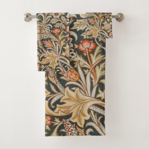 Conjunto De Toalhas William Morris Trent Garden Flower Classic Botânic