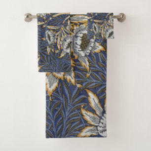 Conjunto De Toalhas William Morris Tulip e Willow Floral