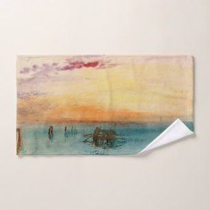 Conjunto De Toalhas William Turner - A Lagoa perto de Veneza ao Pôr-do