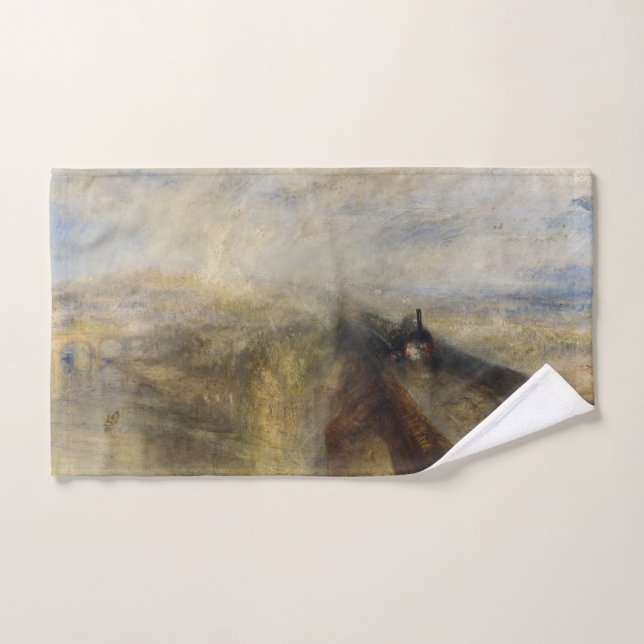 Conjunto De Toalhas William Turner - Chuva, Vapor e Velocidade (Toalha de mão)