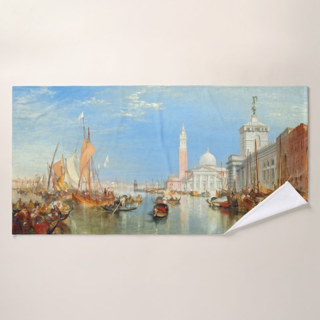 Conjunto De Toalhas William Turner - Veneza, Dogana & San Giorgio (Toalha de Banho)