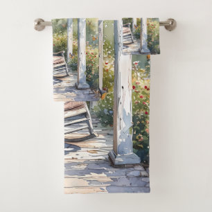 Conjunto De Toalhas Wisteria Porch Rocking Cena