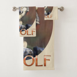 Conjunto De Toalhas Wolf Lovers