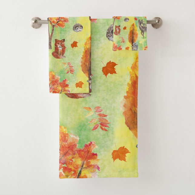 Conjunto De Toalhas Woodland — Animais Aquícolas (Insitu)