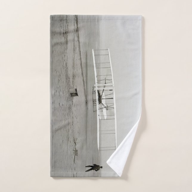 Conjunto De Toalhas Wright Brothers Flyer First Plane Flight Aviation (Toalha de mão)