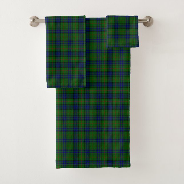 Conjunto De Toalhas Xadrez azul-tartan Lauder (Insitu)