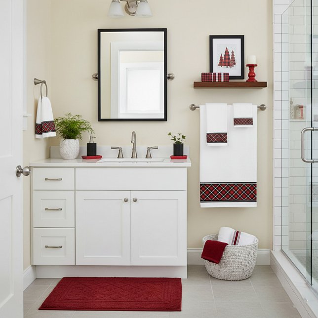 Conjunto De Toalhas xadrez de Natal (Criador carregado)