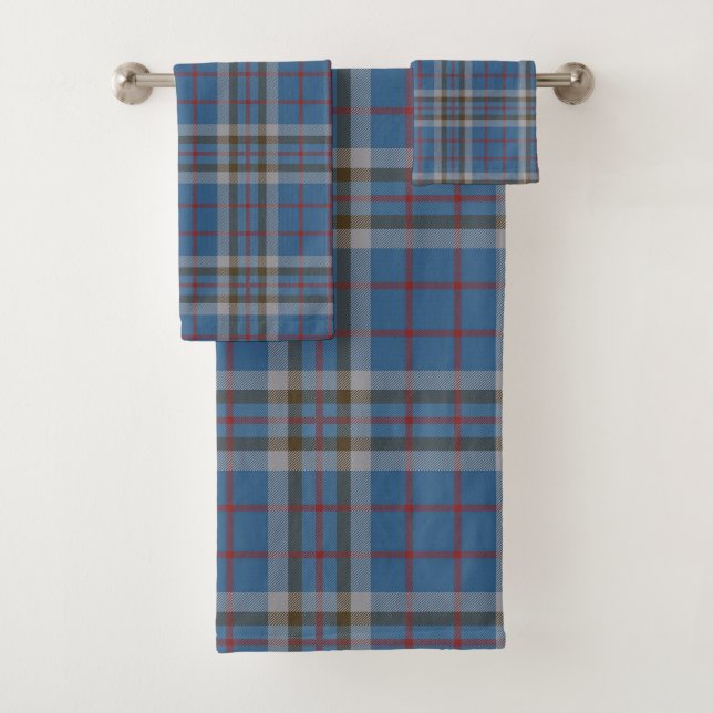 Conjunto De Toalhas Xadrez Rústico Thompson Tartan (Insitu)