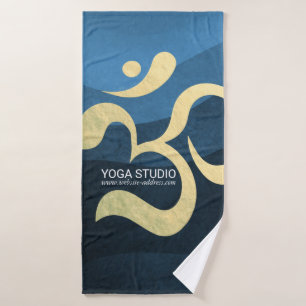 Conjunto De Toalhas Yoga Meditation Instrutor Life Coach OM Cotes
