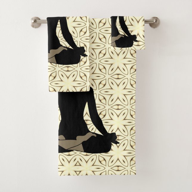 Conjunto De Toalhas Yogi Lotus Pose (Insitu)