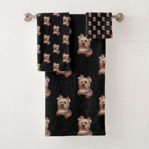 Conjunto De Toalhas Yorkshire Terrier