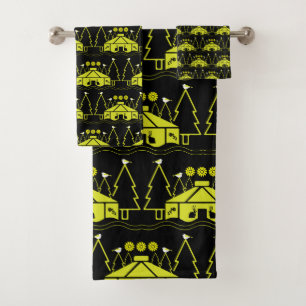 Conjunto De Toalhas Yurt Living In Nature