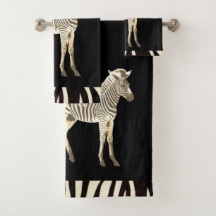 Conjunto De Toalhas Zebra exótica