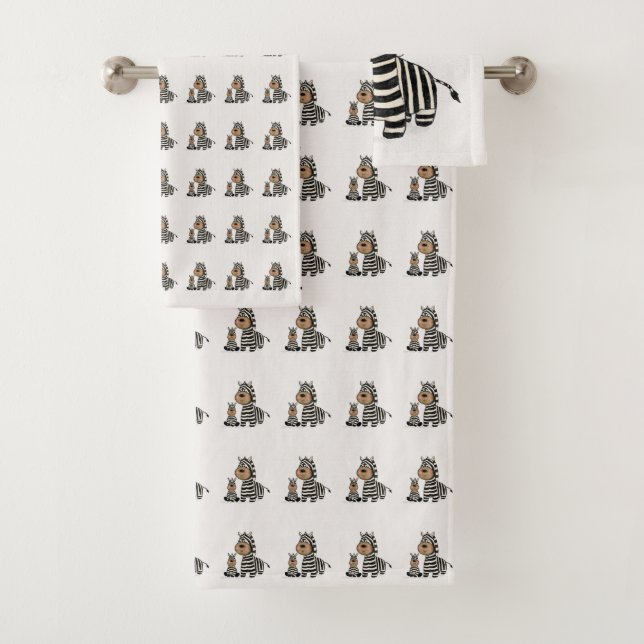 Conjunto De Toalhas Zebra Stripes (Insitu)