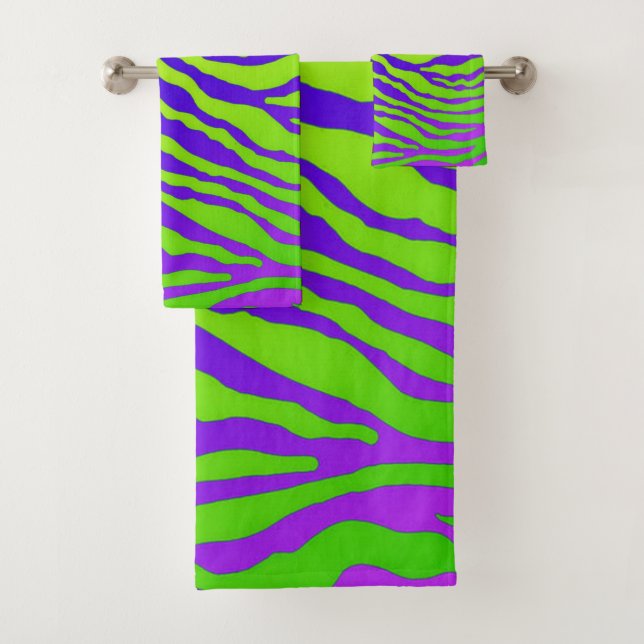 Conjunto De Toalhas Zebra Verde (Insitu)