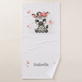 Conjunto De Toalhas Zebrazinha adorável