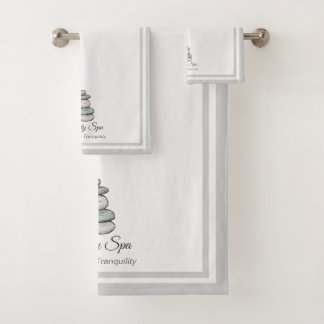 Conjunto De Toalhas Zen Serenity Spa Bath Towel Set