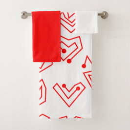 Conjunto de toalhetes de namorados