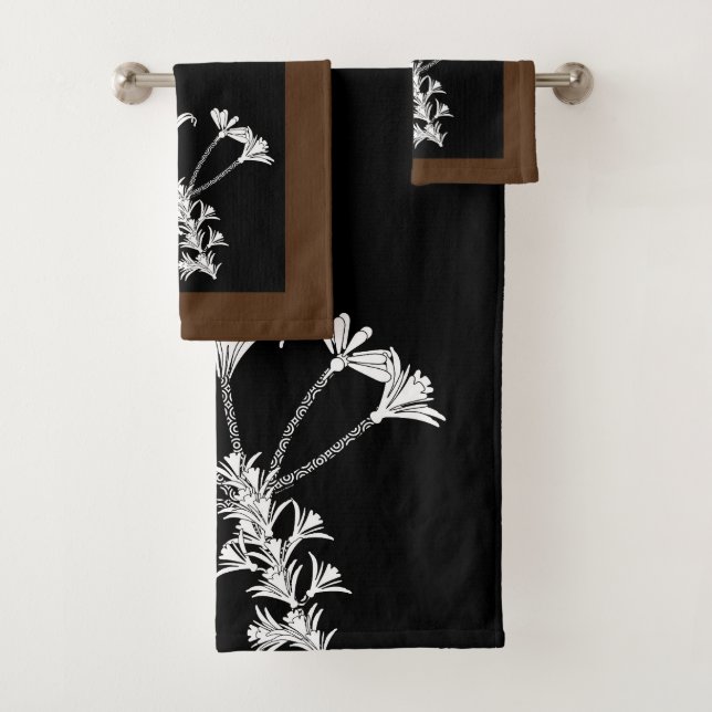 Conjunto de Torres Castanho-Floral Preto (Insitu)