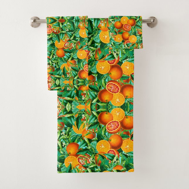 CONJUNTO DE TOWEL DE LARANJAS TROPICAIS (Insitu)